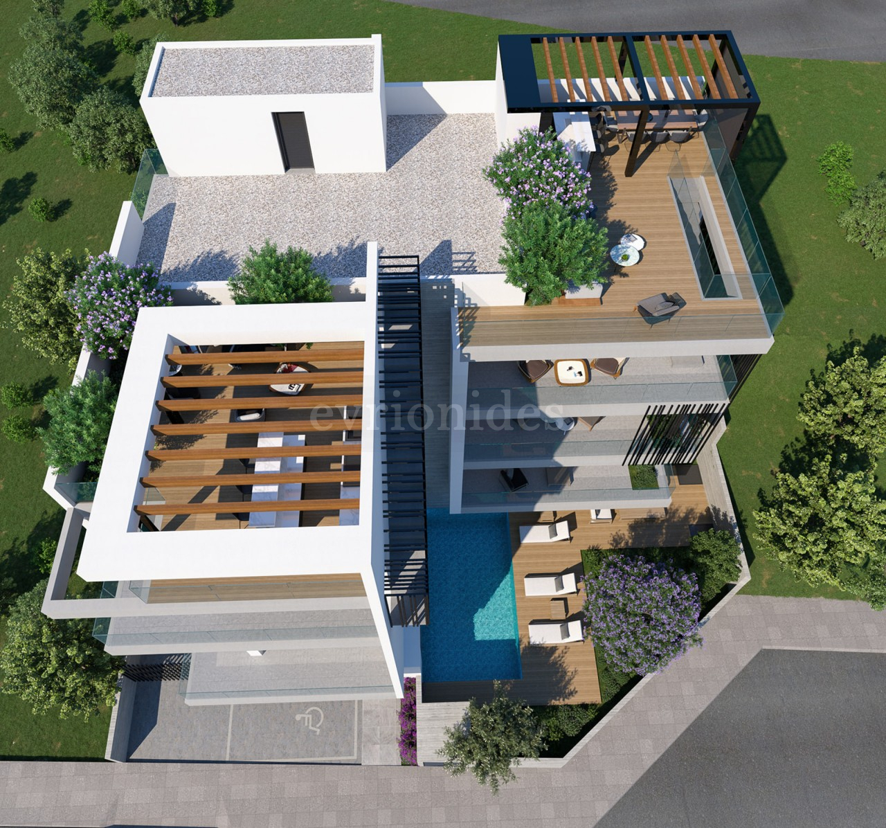 2 bedroom penthouse under construction in Agios Athanasios area
