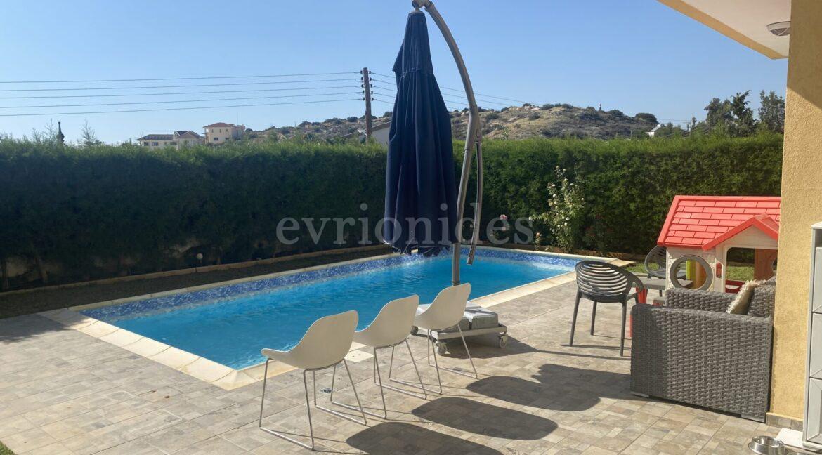 Evgenios Vrionides Real Estate Ltd Three Bedroom Villa With Swimming Pool In Mouttagiaka 07